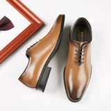 Men's Dress Shoes Vintage Designer Office Lace-Up Dress Genuine Leather Oxford Mart Lion   