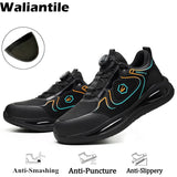 Indestructible Safety Shoes For Men's Construction Working Boots Waterproof Anti-smashing Steel Toe Work Sneakers MartLion   