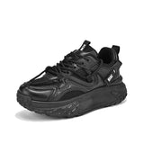 Height-Boosting Women Shoes Breathable Casual Sneakers Outdoor Non-slip Walking Running MartLion black 35 