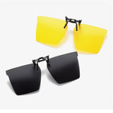 Men's Rimless Clip-on Sunglasses Polarized Polygonal Lens Anti UV400 Glasses for Women Night Vision Driving MartLion   