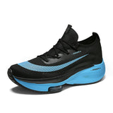Running Shoes Men's Outdoor Lightweight Soft Sole Sneakers Walking Luxury Brands Choice MartLion black blue 36 
