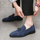Suede Leather Men's Loafers Shoes Soft Dress Slip On Casual Moccasins Soft Formal Leisure Social Mart Lion   