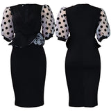 Women's Dress Elegant Dress Summer Office Lady Pencil waist Bodycon Midi Dresses Party MartLion   