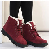 Women's Boots Snow Soft Shoes Woman Platform Ladies Shoes Casual Mid Women's High Boots Flat Winter Girls Boots MartLion