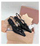 Patent Leather Square toe Women Pumps 6cm High heels Elegant Spring Summer Office Lady Shoes MartLion   