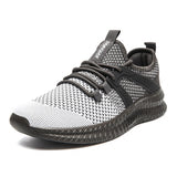 Men's Running Shoes Sport Lightweight Walking Sneakers Summer Breathable Zapatillas Sneakers Mart Lion Gray-1 37 