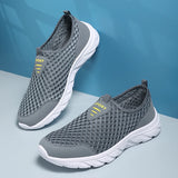 Summer Sneakers Shoes Men's Breathable Mesh Lightweight Walking Casual Slip-On Driving Loafers MartLion   