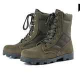 men's Outdoor Training Combat Military Boots Spring Jungle Hiking Sports Climbing Camping Breathable Camo Desert Shoes MartLion Olive Drab 38 