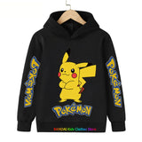 Kawaii Pokemon Hoodie Kids Clothes Girls Clothing Baby Boys Clothes Autumn Warm Pikachu Sweatshirt Children Tops MartLion The picture color 12 140 