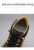 Winter Trendy Black Sneakers Men's Non-slip Flat Shoes Leather Casual Footwear Zapatillas Hombre MartLion   
