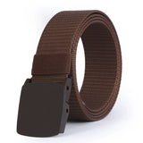 men's belt Nylon belt Cotton Material Plastic Automatic Buckle Sports belt MartLion 3 120cm 