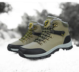 Men's Winter Snow Boots  Waterproof Sneakers Warm Plush Climbing Boots MartLion   