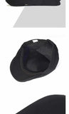 Men's berets Beret Cotton Solid Color Soft Top Casual Beanie Retro Literary Forward Cap Peak Cap Driver Women Hat MartLion   