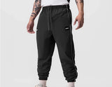 Summer Thin Men's Casual Pants Gym Brand Loose Quick Dry Trousers Running Jogging Fitness Sports Workout Sweatpants MartLion   