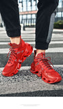 Spring men's big red shoes tide breathable sports blade red sole casual running