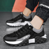 White Casual Sport Shoes Men's Running Shoes Breathable Sneakers Wearable Rubber Sneakers Jogging Athletic Hombr MartLion   