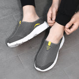 Breathable Half Slippers Summer Mesh Outdoor Non-slip Sandals Lightweight Men's Shoes MartLion   