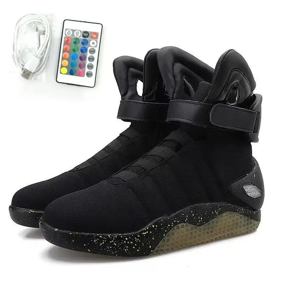  Remote Control Light Up Sneakers LED Mag Shoes Men's Air USB Recharging Back To The Future Boots MartLion - Mart Lion