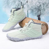  Men's Plush Winter Boots Shoes Women Waterproof Snow Cotton Barefoot Warm Fur Anti Slip Trekking Hiking MartLion - Mart Lion