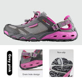 Women Shoes Luxury Designer Sneakers Summer Black Casual Flats Ladies Breathable Beach Trainers Mart Lion Gray Pink 2605 US 6 