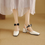 White Apricot Women Casual Sandals Hot 2 Inch High Heels Lady Party Shoes MartLion White 4.5 