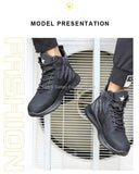 Man Safety Boots High top Safety Shoes Men Women Steel Toe Work Shoes Men Anti-smash Indestructible Construction Boots Winter MartLion