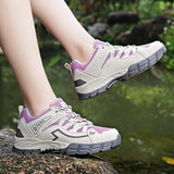 Women Outdoor Casual Shoes Summer Breathable Mesh Hiking Sneakers Female Light Trekking Footwear Flat Climbing Work Mart Lion   