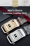 Belt men's Automatic leather belt luxury designer golf waist belt work social jeans trouser MartLion   