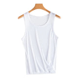 Men's Tops Ice Silk Vest Outer Wear Quick-Drying Mesh Hole Breathable Sleeveless T-Shirts Summer Cool Vest Beach Travel Tanks MartLion Narrow Shoulder-WT XXXL 