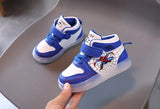 Spiderman LED Light Shoes Boys and Girls Light Kids Sports Shoes Mesh MartLion   