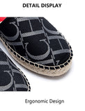 Women's Shoes Summer Thick Bottom Outer Wear Letter Side Lightweight Design Casual Flat Shoes MartLion