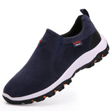 Dress Shoes  Loafers Sneakers Outdoors Breathable Flock Footwear Walking Men's Casual Shoes MartLion Blue 39 
