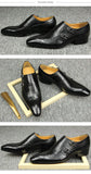Luxury Leather Shoes Top Layer Cowhide Pointed Toe British Formal Men's Leather Wedding Office MartLion   
