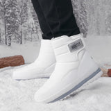 Men's winter snow boots with plush, thickened anti slip, thick soled boots, top boots, men's warm midsole snow shoes MartLion