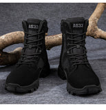 Fujeak Tactical Boots Outdoor Non-slip Snow Men's Military Desert Combat Platform Ankle Shoes Mart Lion   