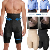 Men's Tummy Control Shorts High Waist Slimming Shapewear Abdomen Belly Flat Body Shaper Leg Underwear Compression Briefs Boxer MartLion   