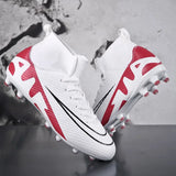 High Ankle Men's Football Field Boots Training Shoes Soccer Shoes Cleats Outdoor Match Turf Adult Unisex Sneakers MartLion   