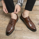 Men's Formal Shoes Lace Up Dress Split Leather Footwear Mart Lion   