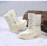 Winter Women Ankle Boots Keep Warm Women's Snow Boots Outdoor Slip on Platform Women's Hiking Boots Thickened Plush Women Boots MartLion