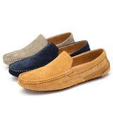 Suede Leather Men's Loafers Luxury Casual Shoes Boots Handmade Slipon Driving  Moccasins Zapatos Mart Lion   