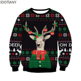 Men's Women Ugly Christmas Sweater Funny Humping Reindeer Climax Tacky Jumpers Tops Couple Holiday Party Xmas Sweatshirt MartLion SWYS073 Eur Size S 
