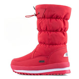 Winter thick women's snow boots Warm Plush Mid-calf Boots Non slip Waterproof Platform Snow Boot Casual Female White shoes MartLion