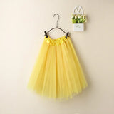 Women Summer Vintage Tulle Skirt Adult Fancy Ballet Dancewear Party Costume Ball Gown Mini Skirt MartLion YELLOW One Size 