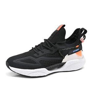 Men's Shoes Comfortable Sneaker Lightweight Casual Breathable Tennis Antiskid Shoe Vulcanize Shoes MartLion Black 39 
