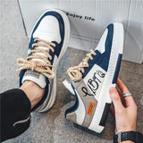 Men's Sneakers Casual Skate Shoes Low Top Spring Autumn Lightweight MartLion Blue 39 