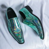 Rivet Dress Shoes Men's Slip On Party Loafers Formal Chelsea Social Wedding Footwear Mart Lion   