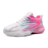 Breathable Men's Casual Shoes Ladies Outdoor Sport Sneakers Flat Platform Walking Footwear Summer Ins Zapatos De Hombre Mart Lion XZX7738-Pink 6.5 