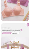 Luxury Lace Lace Without Steel Ring Women's Bra Push Up Breathable Adjustable Underwear MartLion   