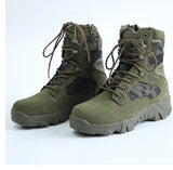 Military Boots High Top Delta Desert Combat Tactical Boots Outdoor Hiking Men's Zapatillas Hombre Masculino MartLion green 39 