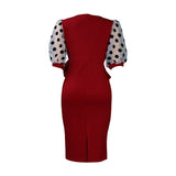 Women's Dress Elegant Dress Summer Office Lady Pencil waist Bodycon Midi Dresses Party MartLion   